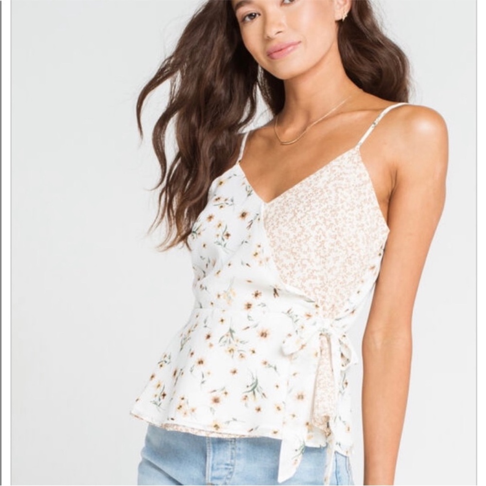 PAPER CRANE Wrap Top Cami Size S